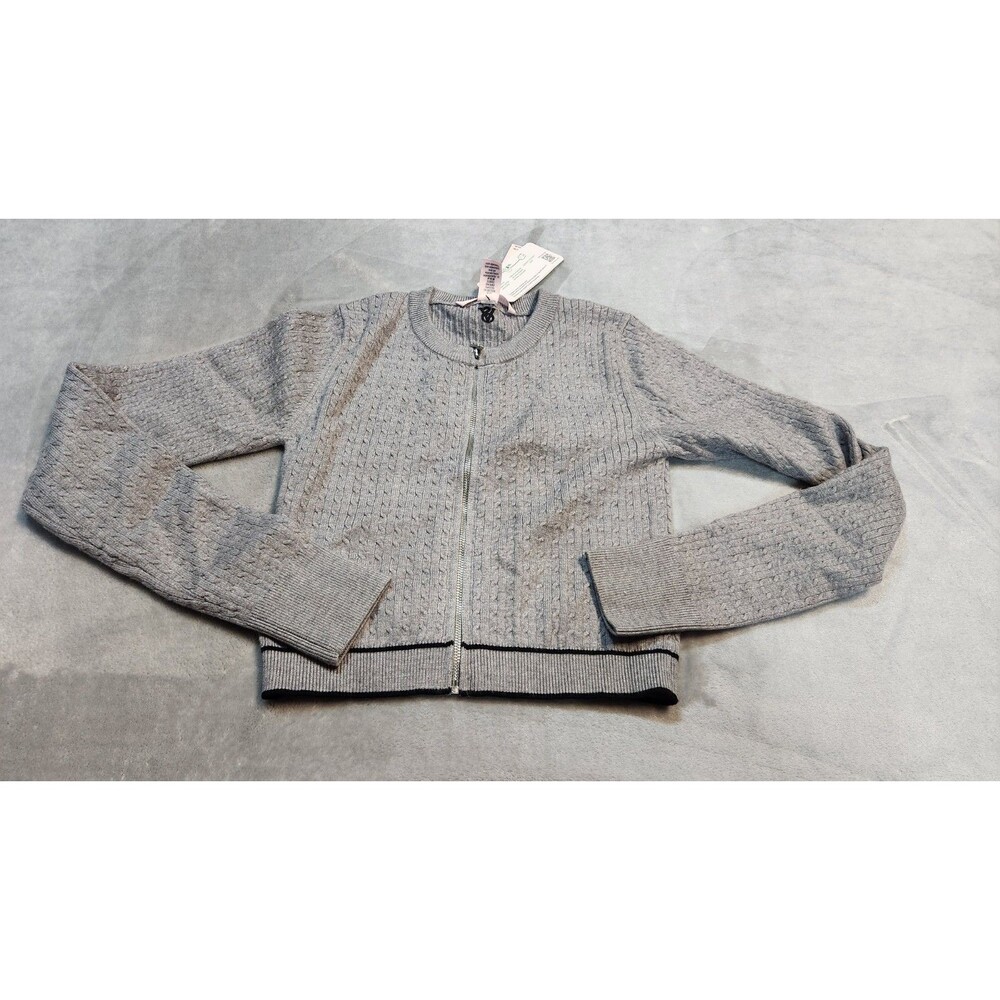 Victoria's Secret Womens Small‎ Heather Gray Luxe Cable Knit Cardigan NWT